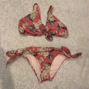 Pink Floral Bikini